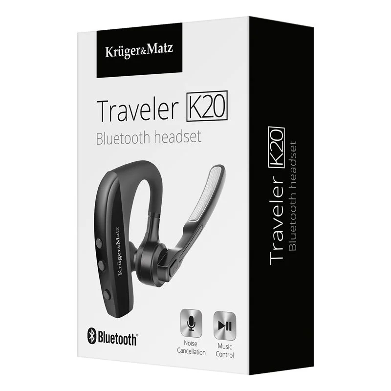 KM0490@6 HEADSET BLUETOOTH TRAVELER K20 KRUGER&MATZ