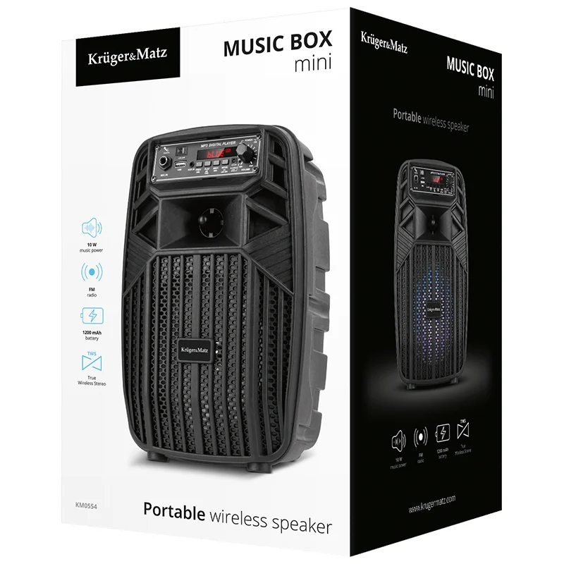 BOXA BLUETOOTH PORTABILA MUSIC BOX MINI KRUGER&MATZ