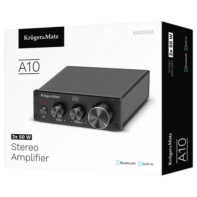 KM0568@6 AMPLIFICATOR AUDIO STEREO 2X50W A10 KRUGER&MATZ