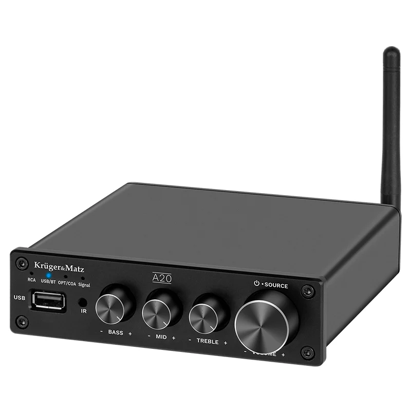 KM0569@1 AMPLIFICATOR AUDIO STEREO 2X100W A20 KRUGER&MATZ