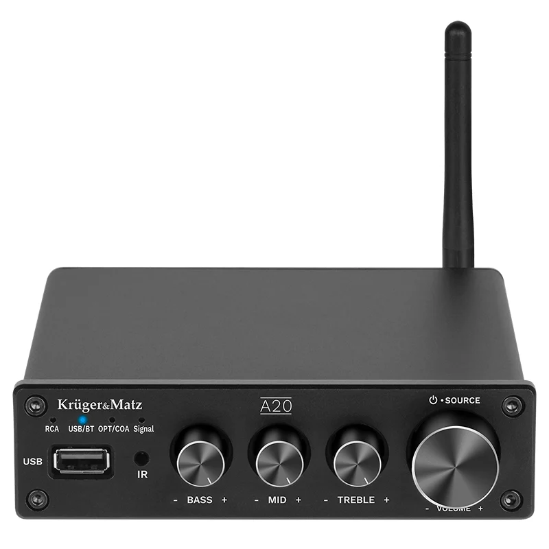 KM0569@3 AMPLIFICATOR AUDIO STEREO 2X100W A20 KRUGER&MATZ