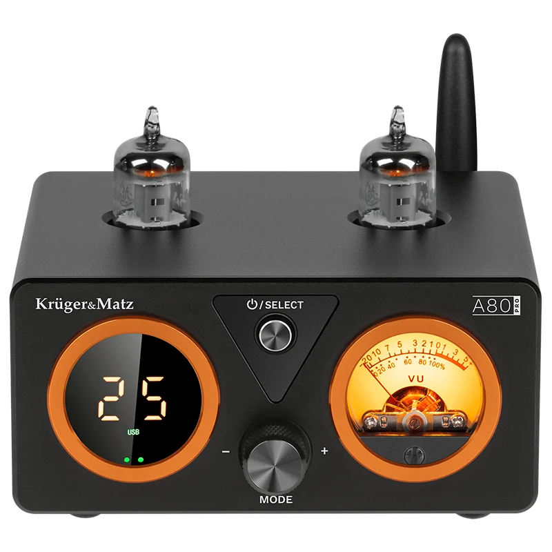 KM0571@3 AMPLIFICATOR STEREO LAMPI 2X100W A80 PRO KRUGER&MATZ