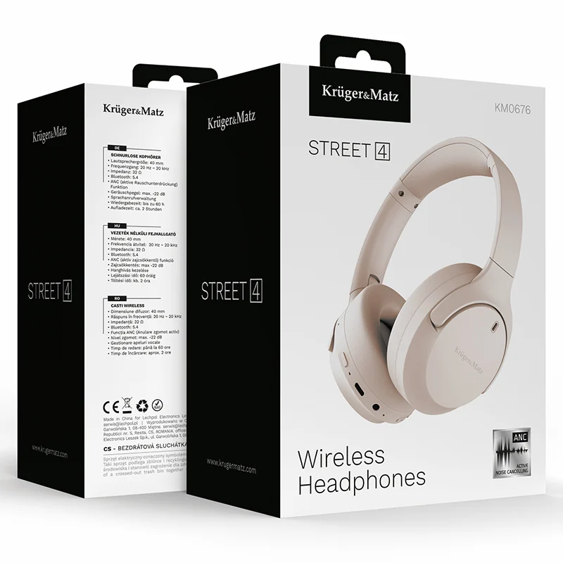 KM0676-BG@7 CASTI WIRELESS CU ANC STREET 4 KRUGER&MATZ