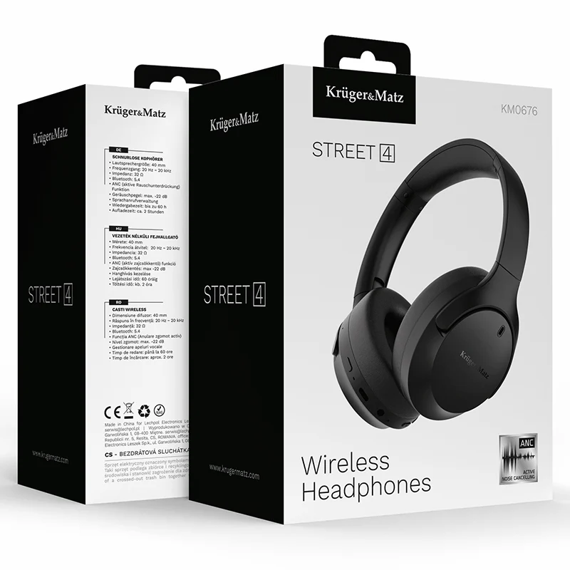 CASTI WIRELESS CU ANC STREET 4 KRUGER&MATZ