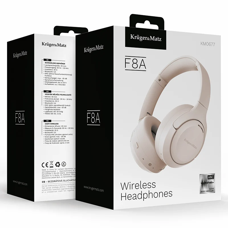 CASTI WIRELESS CU ANC F8A KRUGER&MATZ