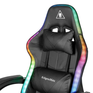 KM0790-BLED@8 SCAUN GAMING GX-150 NEGRU LED KRUGER&MATZ