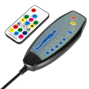 KM0790-BLED_@8 SCAUN GAMING GX-150 NEGRU LED MASAJ KRUGER&MATZ