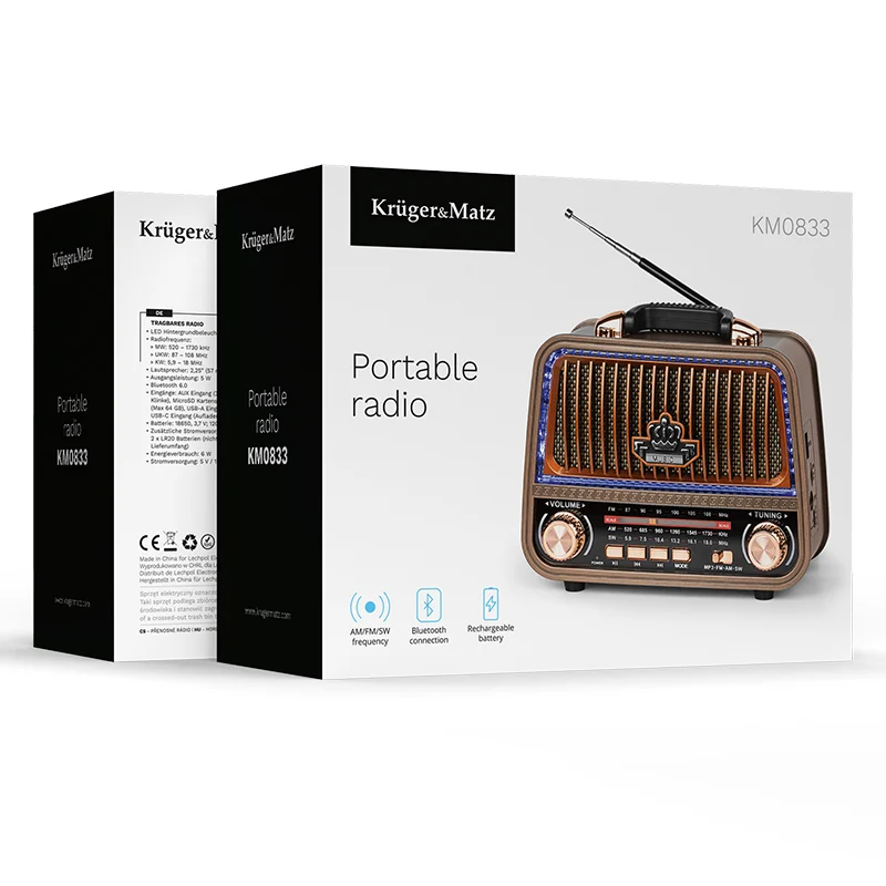 RADIO PORTABIL ANALOG KRUGER&MATZ