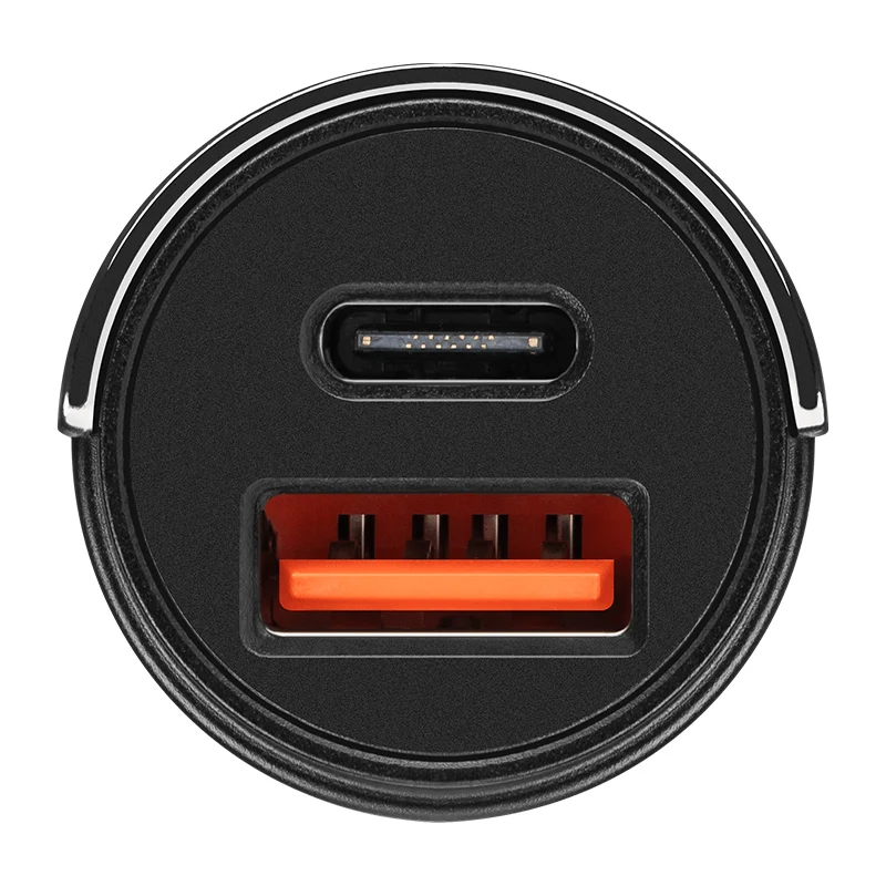 KM0871@4 INCARCATOR AUTO USB / TYPE C QC PD 30W KRUGER&MATZ