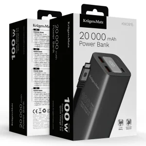 POWER BANK 20000 MAH LI-ION 100W QC PD KRUGER&MATZ
