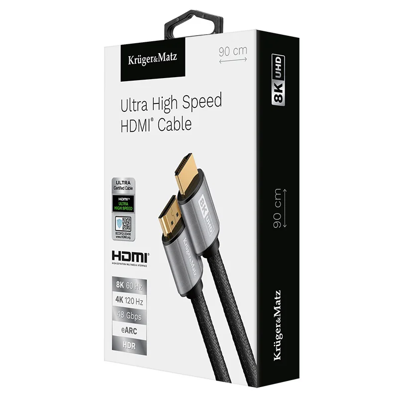 CABLU HDMI - HDMI 8K V 2.1 0.9M KRUGER&MATZ