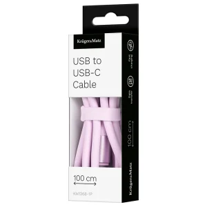CABLU SILICON USB-USB TYPE C 1M BASIC KRUGER&MATZ