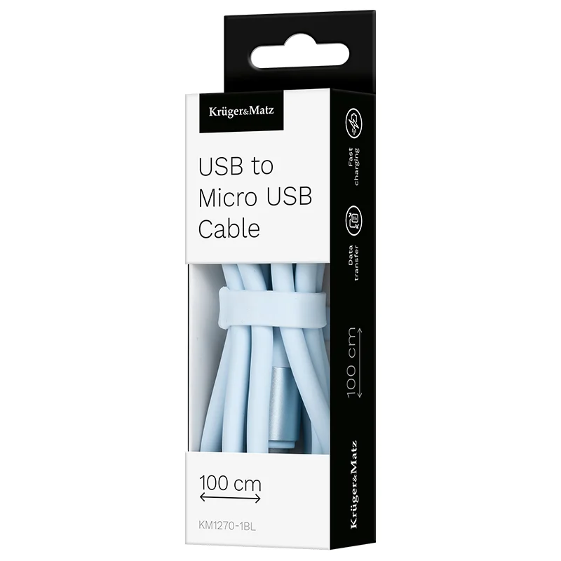 CABLU SILICON USB-MICRO USB 1M BASIC KRUGER&MATZ
