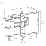 SUPORT UNIVERSAL LED TV ULTRA SLIM 43-90 KRUGER&MATZ