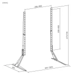 STAND PICIOARE TV 23-75 40KG KRUGER&MATZ