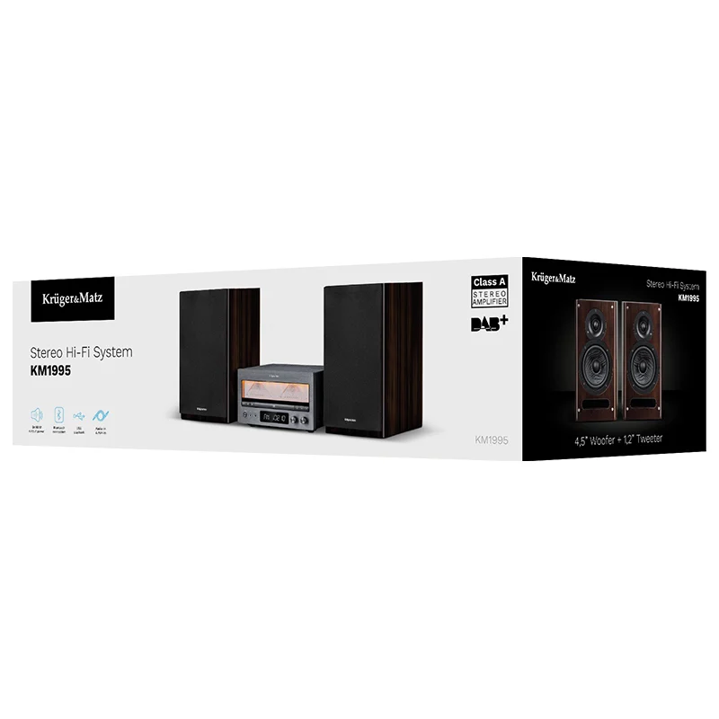 SISTEM HI-FI CD USB BT FM DAB+ KRUGER&MATZ