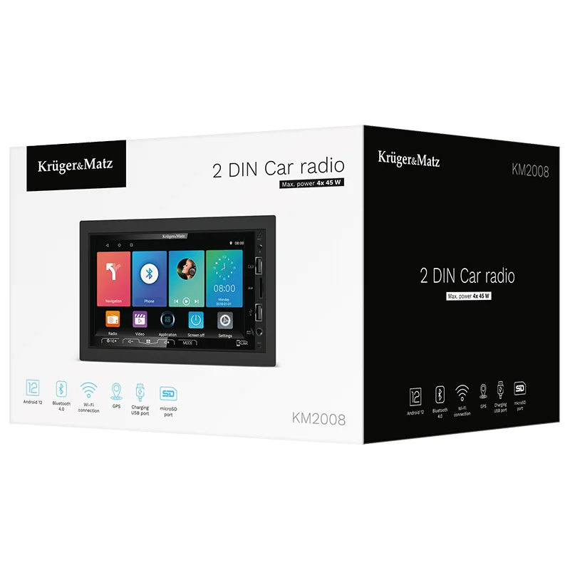 PLAYER AUTO 2 DIN 4X45W ANDROID 13 KRUGER&MATZ