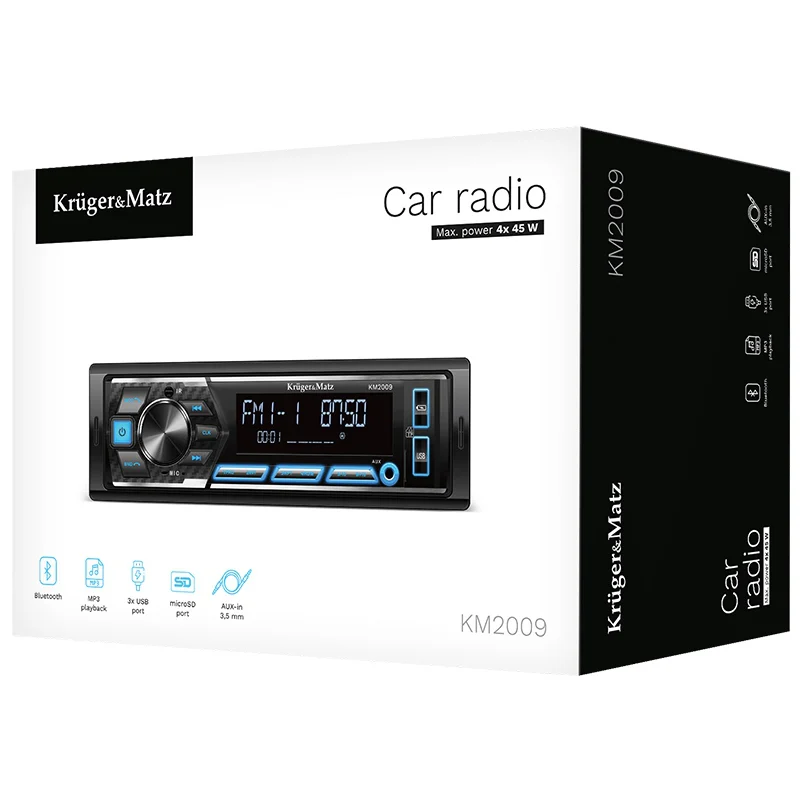 PLAYER AUTO 1 DIN 4X45W KRUGER&MATZ