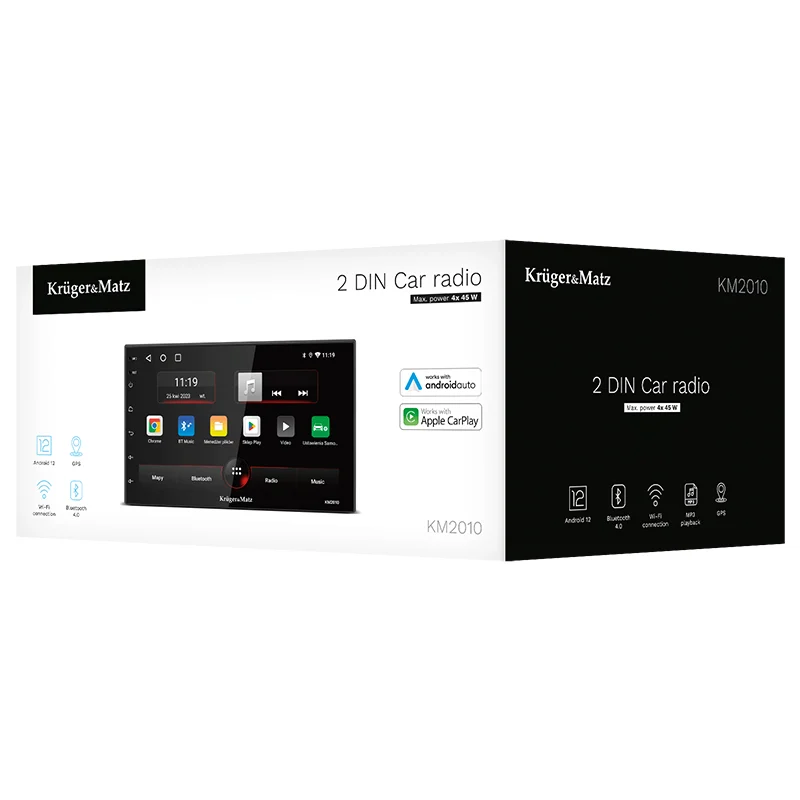 RADIO PLAYER 2 DIN CARPLAY/ANDROID AUTO KRUGER&MATZ