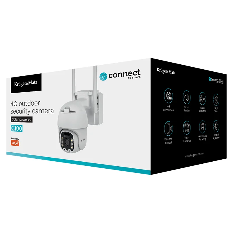 KM2214.1@10 CAMERA 4G 3 MPX CONNECT C100 SOLAR TUYA K&M