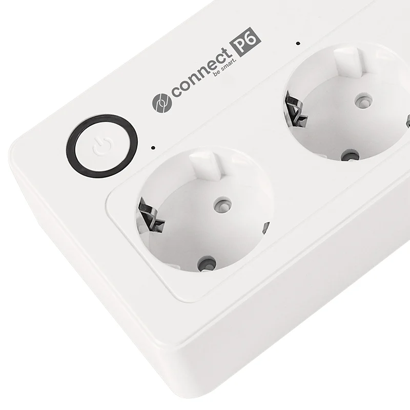 KM2250@5 PRELUNGITOR SMART 4 PRIZE SCHUKO 4 USB CONNECT P6 TUYA