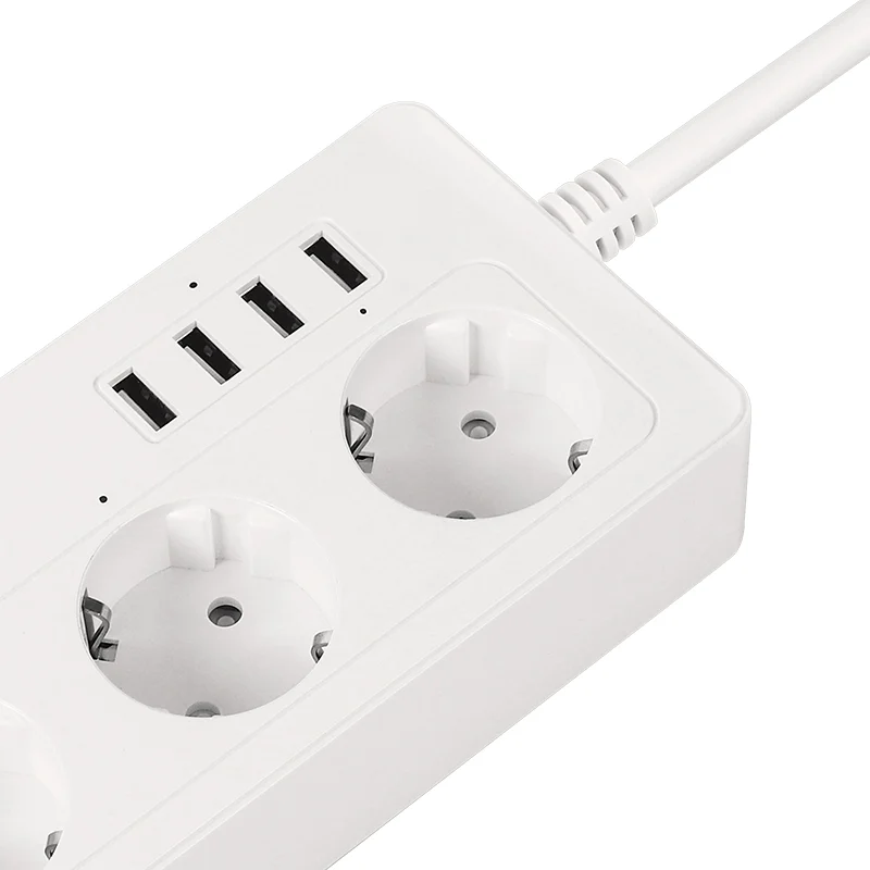 KM2250@6 PRELUNGITOR SMART 4 PRIZE SCHUKO 4 USB CONNECT P6 TUYA