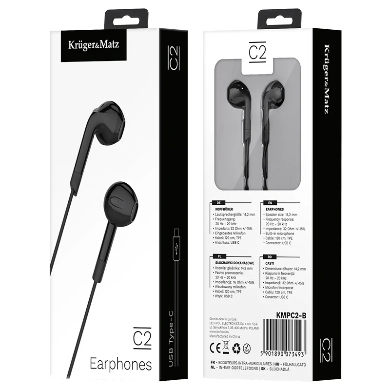 KMPC2-B@3 CASTI IN-EAR CU MICROFON KRUGER&MATZ
