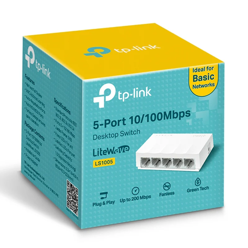 KOM-LS1005@3 SWITCH 5 PORTURI 10/100 MBPS LS1005 TP-LINK