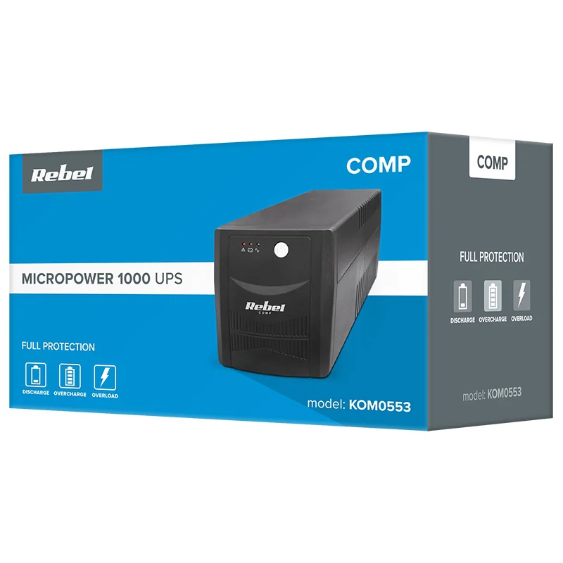 KOM0553@6 UPS MICROPOWER 1000 (1000VA/600W) REBEL