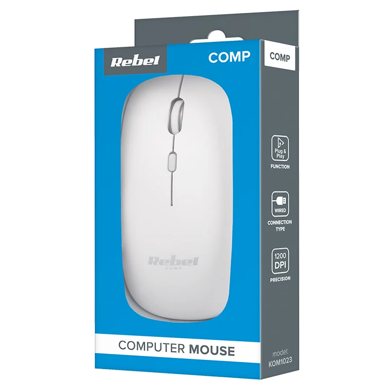 MOUSE CU FIR 1200 DPI WDM210 REBEL
