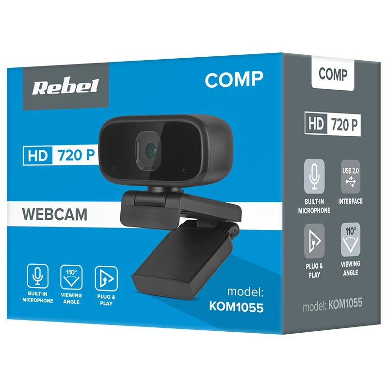 KOM1055@4 CAMERA WEB 720P REBEL