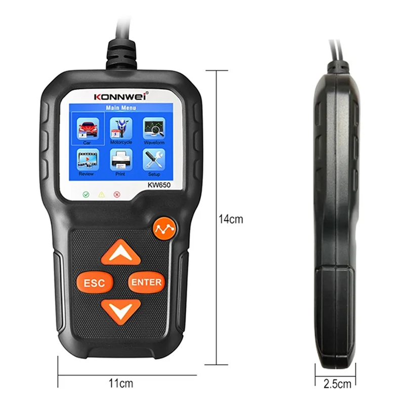 KW650@6 TESTER BATERII KW650 KONNWEI