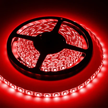 LED0136-3 BANDA LED 5M 300X5050 IP65 ROSU REBEL