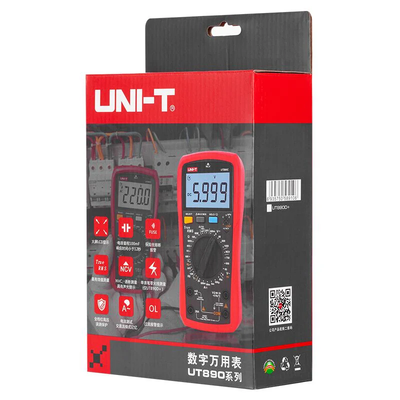 MIE0398@7 MULTIMETRU DIGITAL UT890C NCV UNI-T