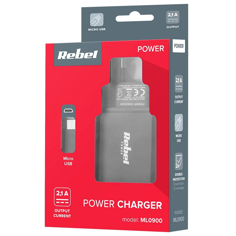 INCARCATOR RETEA MICRO USB 2.1A REBEL