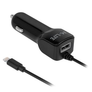 INCARCATOR AUTO LIGHTNING + USB 2100MA M-LIFE