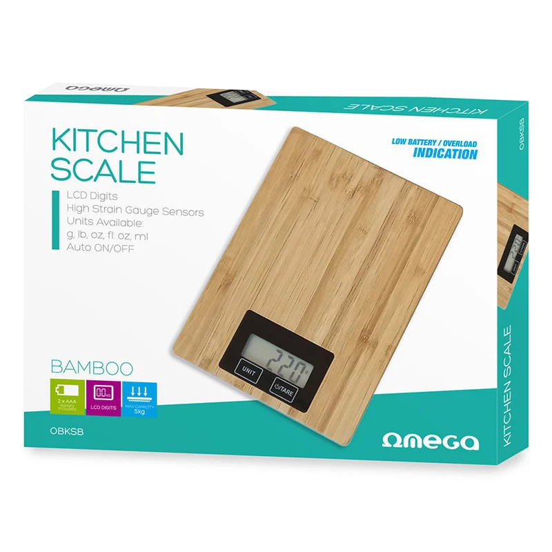 OBKSB@2 CANTAR BUCATARIE BAMBUS OMEGA