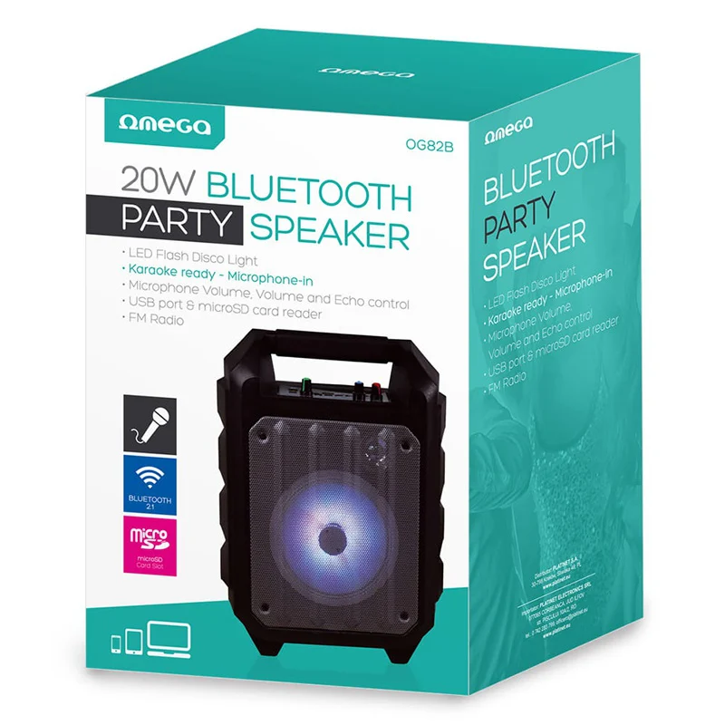 BOXA BLUETOOTH PORTABILA OG82B OMEGA