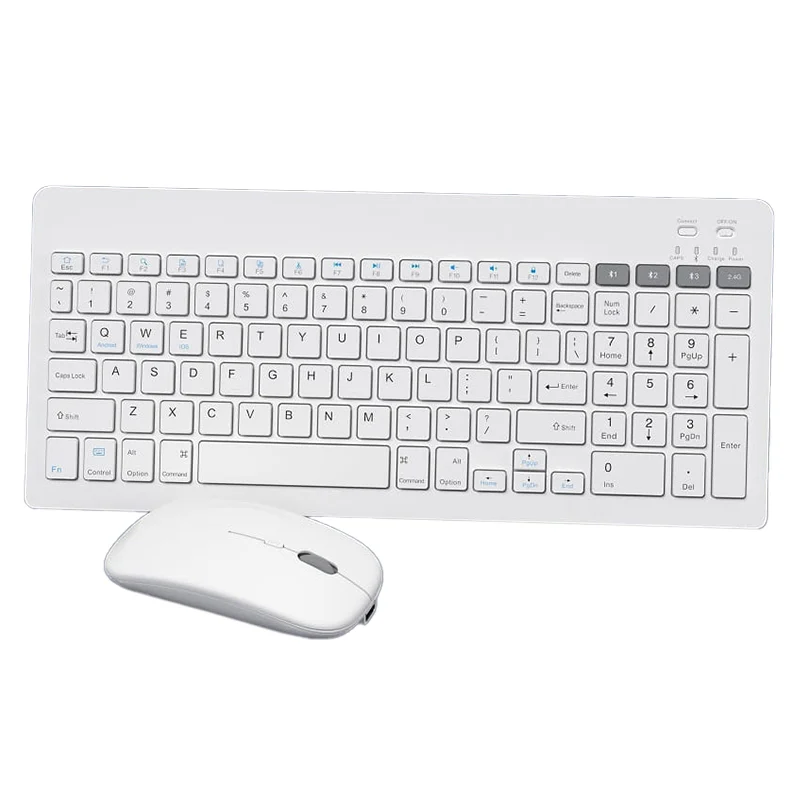 KIT TASTATURA SI MOUSE WIRELESS ALB OMEGA
