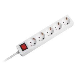 OL5G5W PRELUNGITOR 3X1.5MM 5 PRIZE 5M INTRERUPATOR ALB