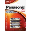 BATERIE LR03 BLISTER 4 PRO POWER PANASONIC