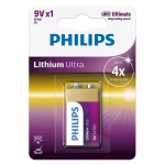 PH-6FR61LB1A@1 BATERIE LITHIUM ULTRA 9V BLISTER 1 BUC PHILIPS