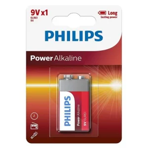 PH-6LR61P1B_1 BATERIE POWER ALKALINE 9V BLISTER 1 BUC PHILIPS