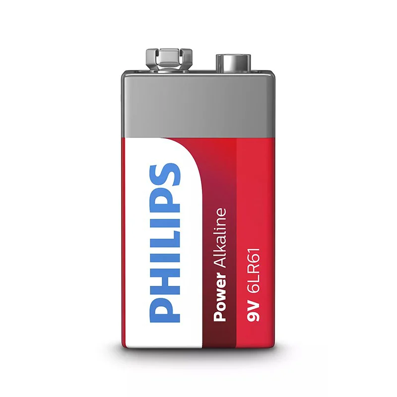 PH-6LR61P1B_1@2 BATERIE POWER ALKALINE 9V BLISTER 1 BUC PHILIPS