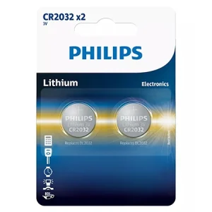 BATERIE LITHIUM CR2032 BLISTER 2 BUC PHILIPS