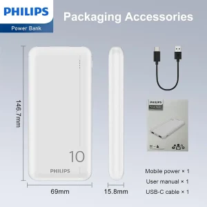 POWER BANK LI-POLYMER 10000MAH PHILIPS
