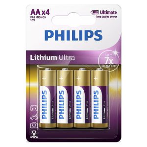PH-FR6LB4A_10@1 BATERIE LITHIUM ULTRA LR6 AA BLISTER 4 BUC PHILIPS