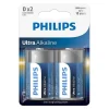 BATERIE ULTRA ALKALINE LR20 D BLISTER 2 BUC PHILIPS