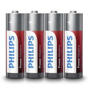 PH-LR6P4F_10@1 BATERIE POWER ALKALINE LR6 AA BLISTER 4 BUC PHILIPS