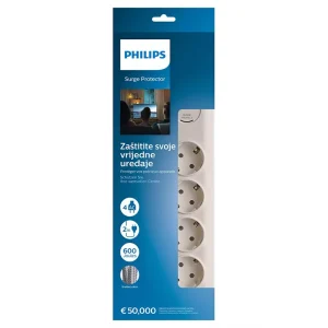 PH-SPN7040WA@2 PRELUNGITOR SURGE PROTECTOR 4 PRIZE 2M PHILIPS